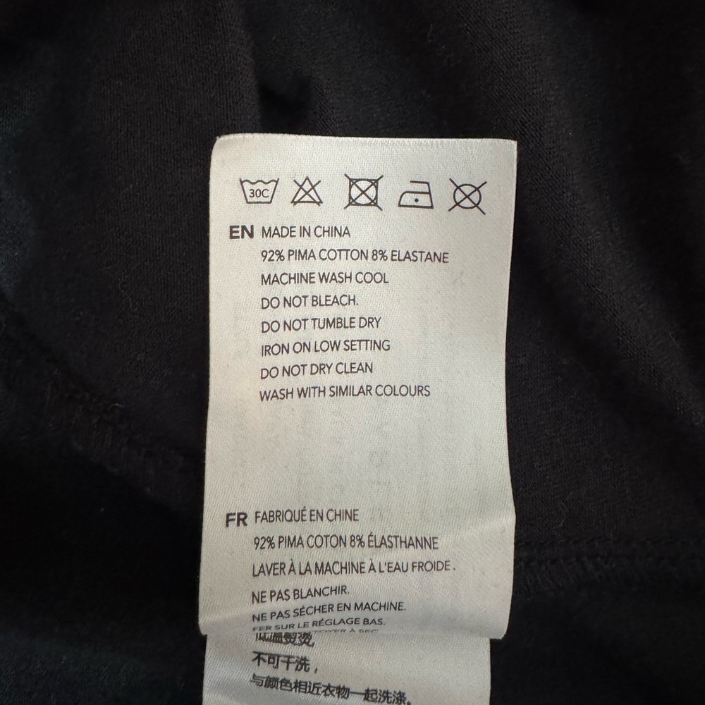 Varley Napa Tank Top Black Pima Cotton Tie Waist Size L - Picture 11 of 14